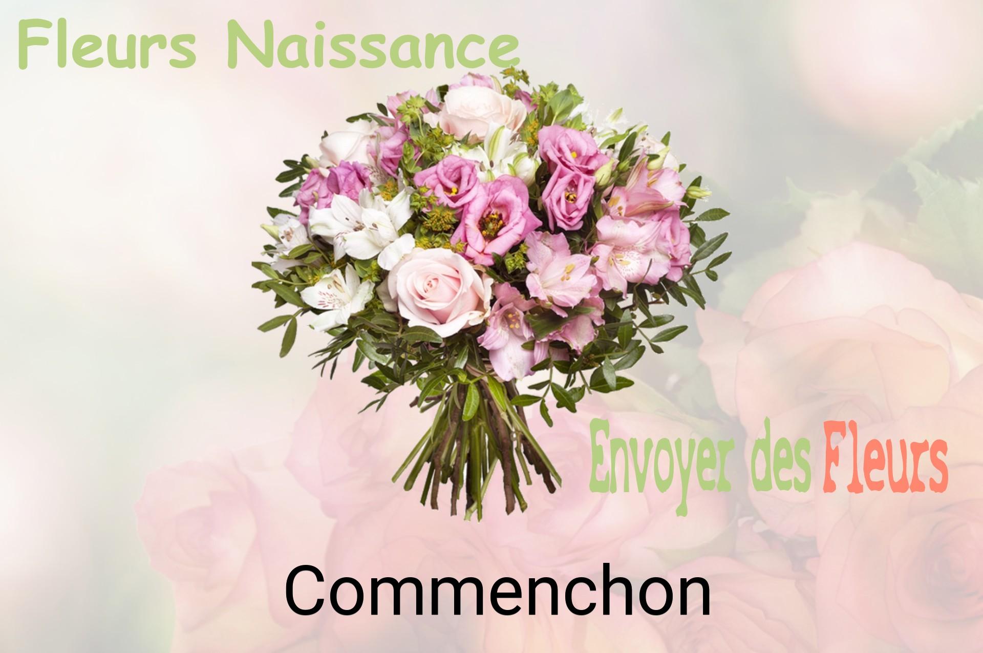 Bouquet de fleurs de naissance livré à Commenchon